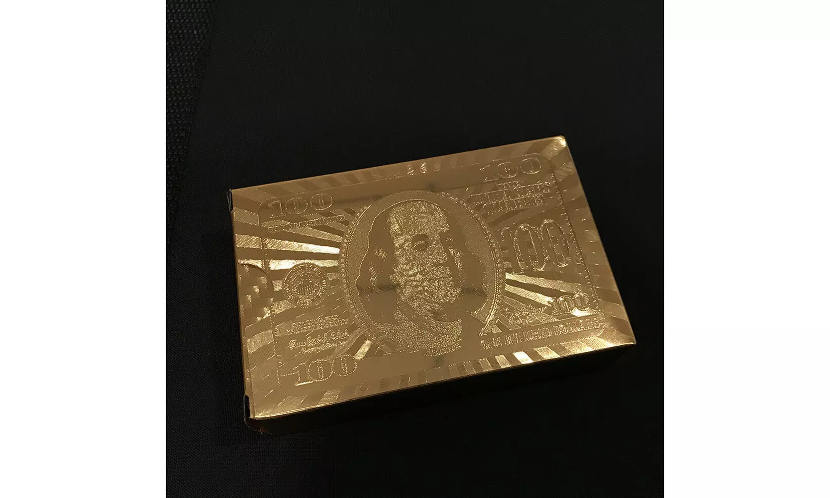 Luxury 24K Gold Foil Poker Playing Cards Deck Carta de Baralho with Box Good - Second Medium