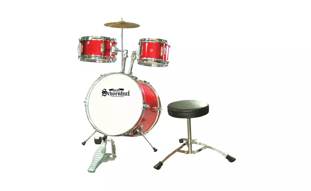 Schoenhut  5 Piece Drum Set Red - Primary Image