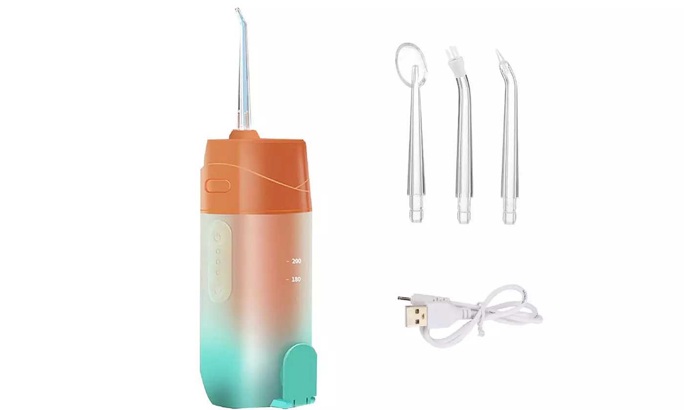 Retractable Portable Water Dental Flosser Cordless Oral Irrigator Teeth Cleaner