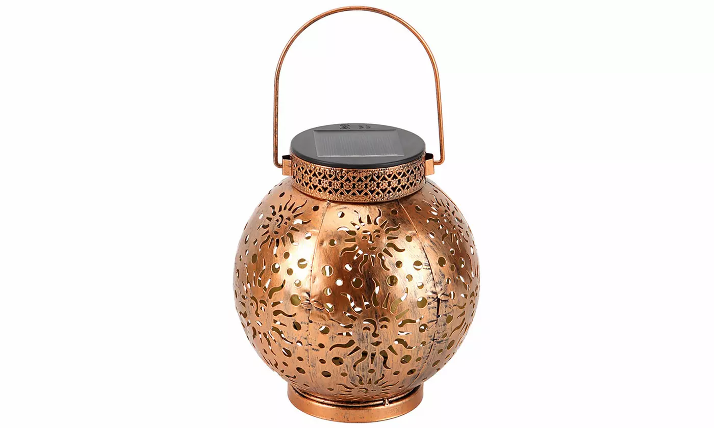LED Solar Lantern Hanging Light Yard Patio Garden Lamp Decor Outdoor Waterproof