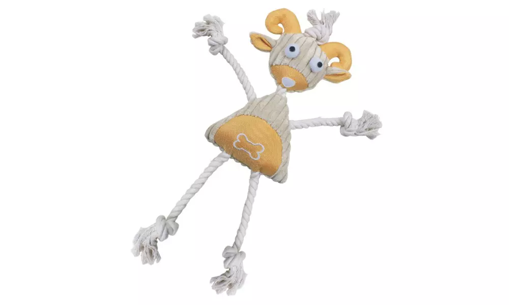 Jute And Rope Plush Mannequin Pet Dog Toy - Primary Image
