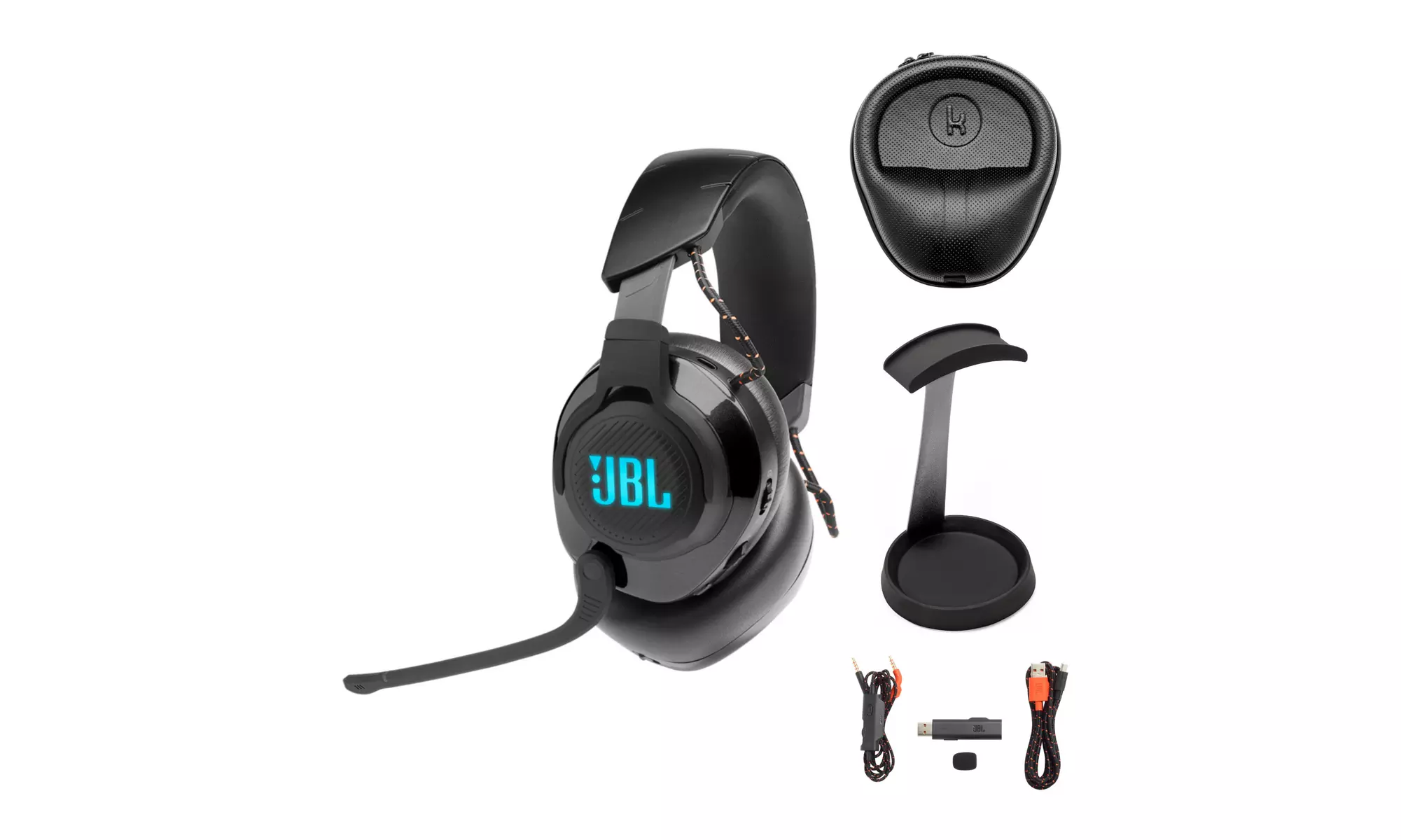 JBL Quantum 600 Wireless Over-Ear Performance Gaming Headset (Black) Bundle - Primary Image