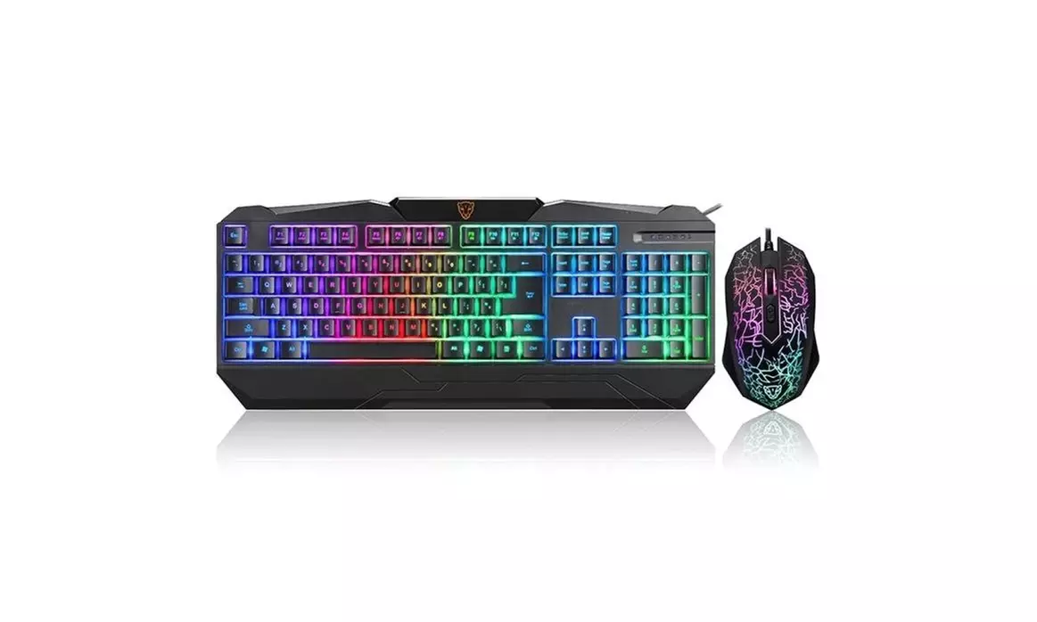 Motospeed S69 Gaming Keyboard and Mouse Set with Rainbow Backlight for PC - Primary Image