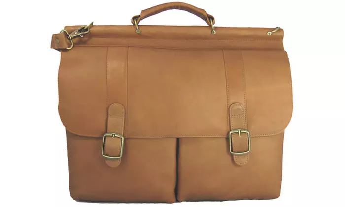 David King & Co 143B Dowel Laptop Briefcase- Black - Second Medium
