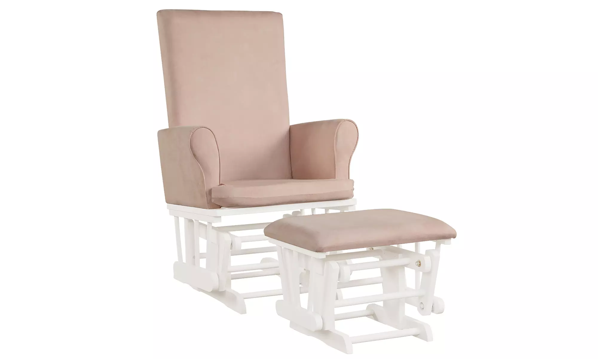 Baby Nursery Relax Rocker Rocking Chair Glider & Ottoman Set w/Cushion - Primary Image