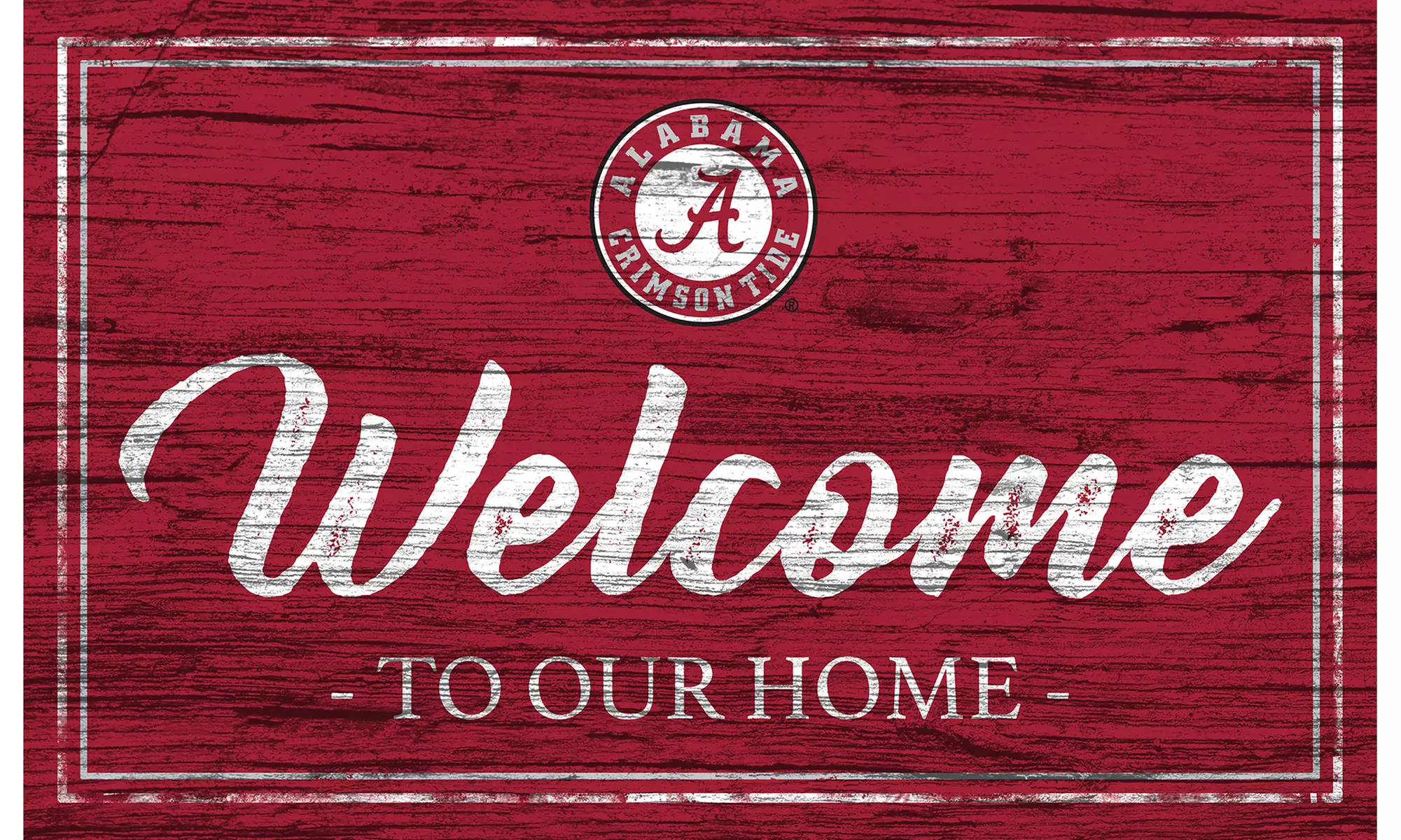 NCAA Team Color Welcome Sign - Primary Image