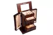 Armoire Jewelry Cabinet Box Storage Chest Stand Organizer Necklace Wood - Second Medium
