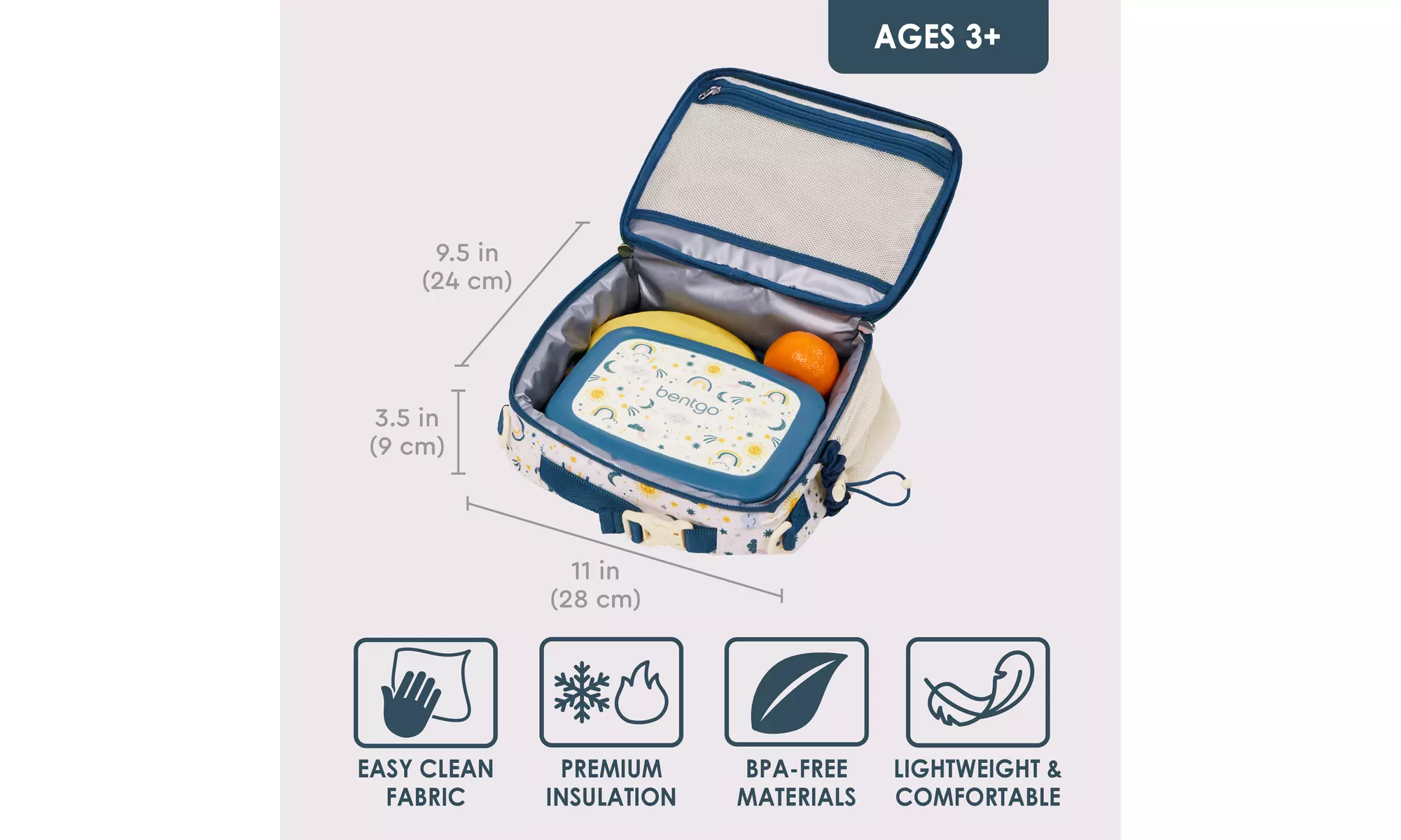 Bentgo Kids Lunch Bag - Durable and Double Insulated