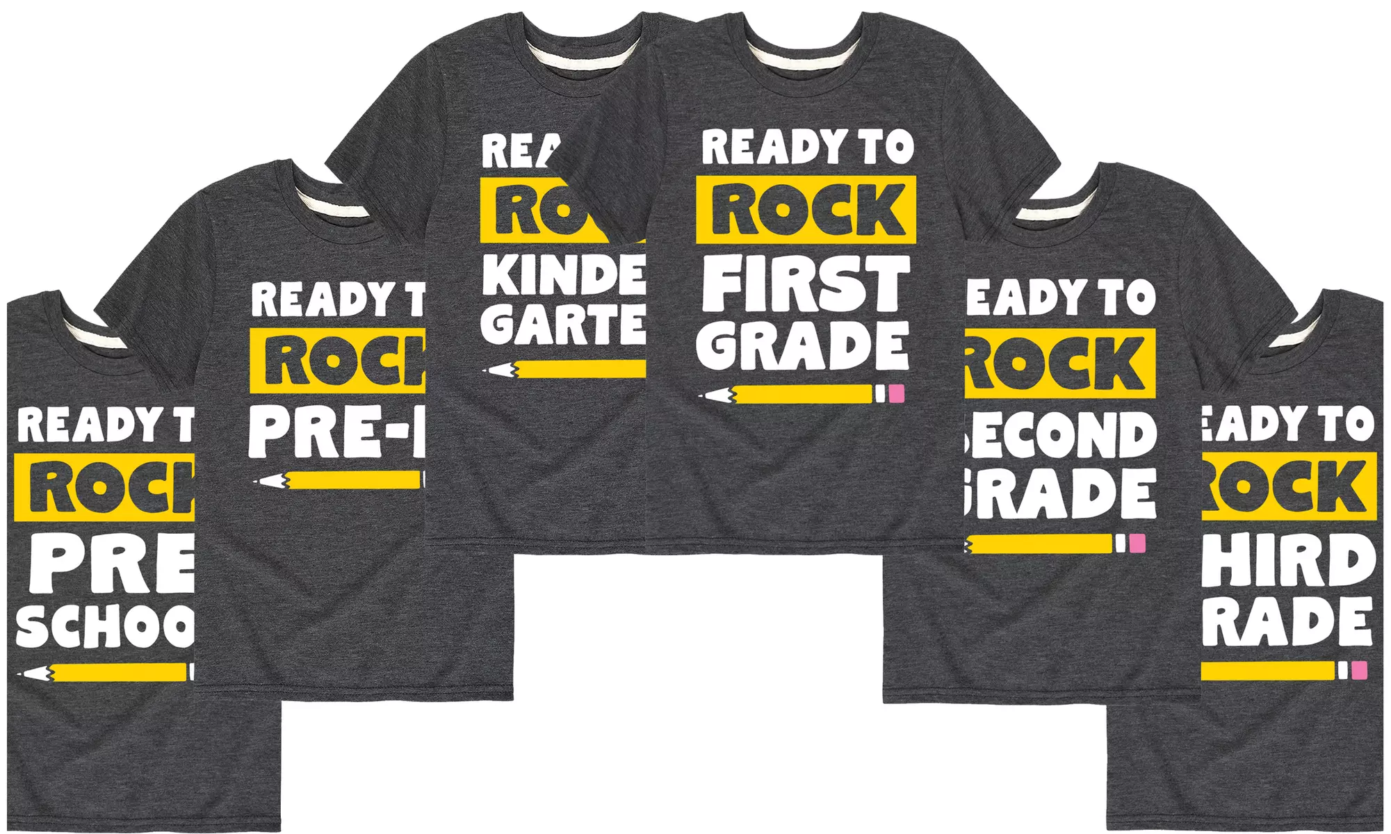 Kids Back to School Tees Ready to Rock (Preschool-Third Grade) - Primary Image