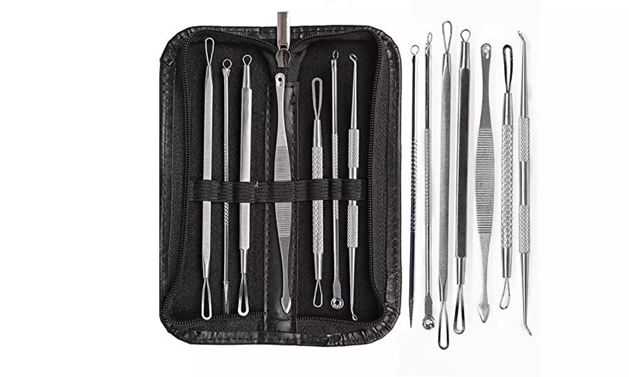 Blackhead and Pimple Remover Kit - 7 Surgical Extractor Tools  - Primary Image