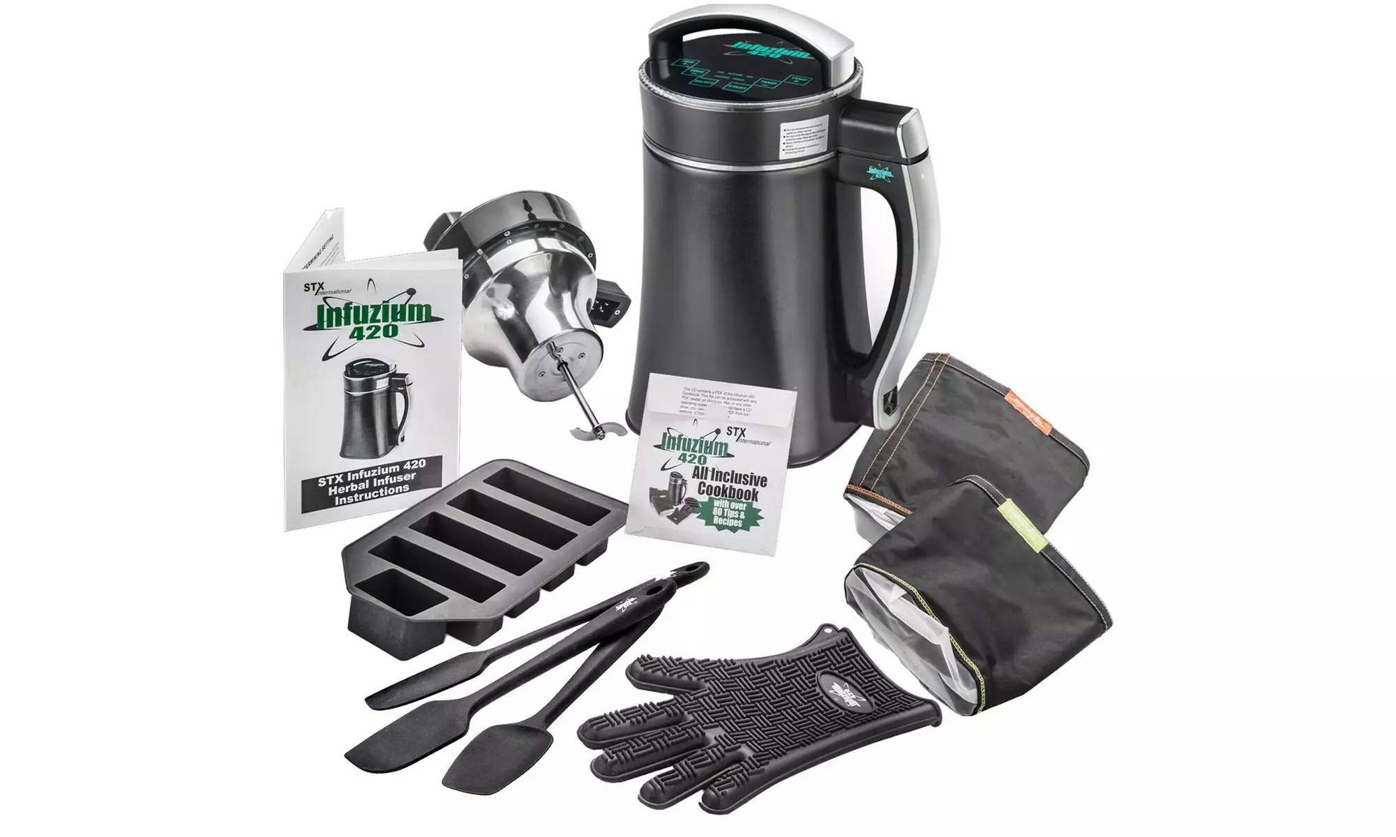 STX Infuzium 420 Herbal Butter Infuser Machine Maker - 80 Magical Recipes/Tips - Primary Image