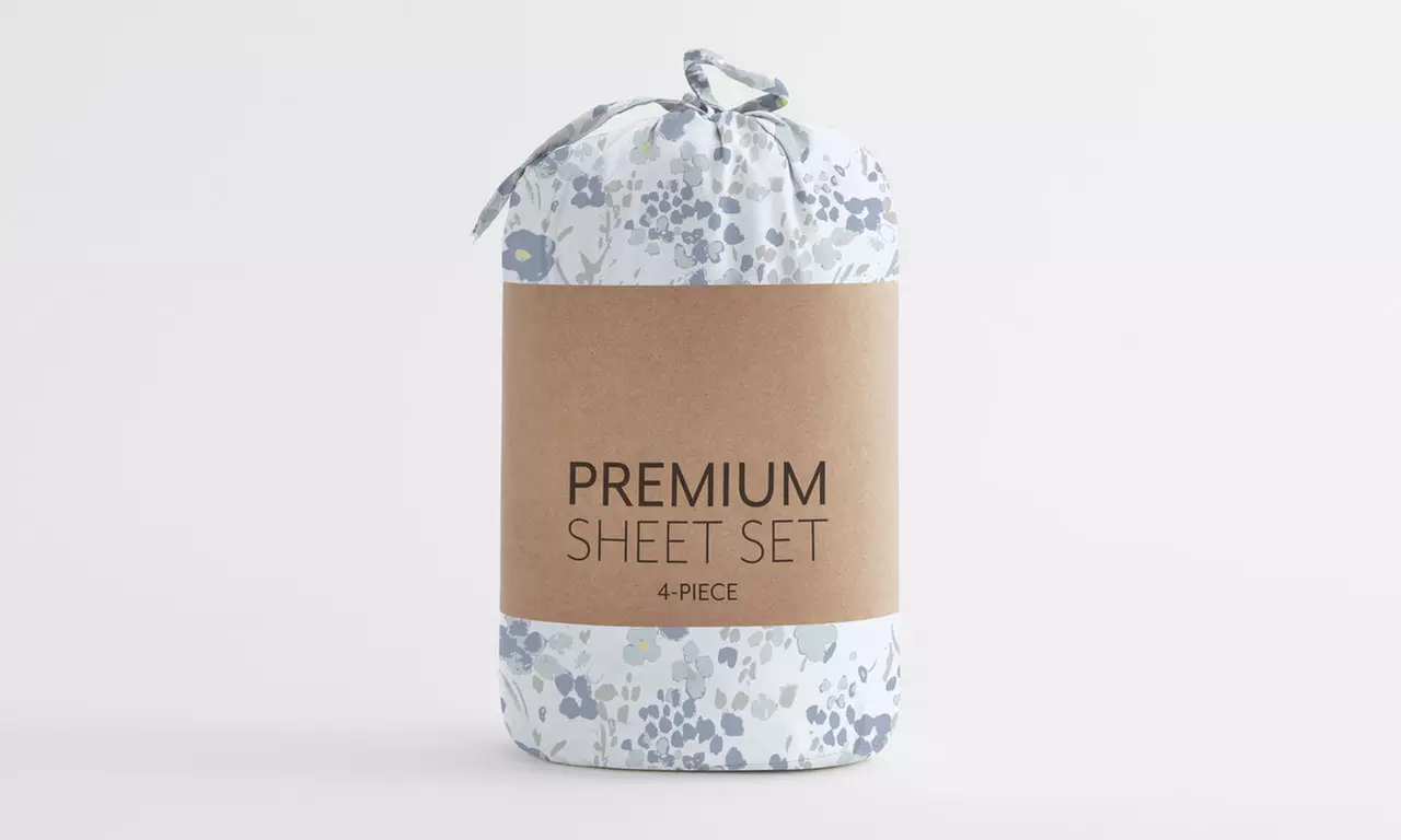 Home Collection Premium Ultra Soft Pattern 4 Piece Bed Sheets Set