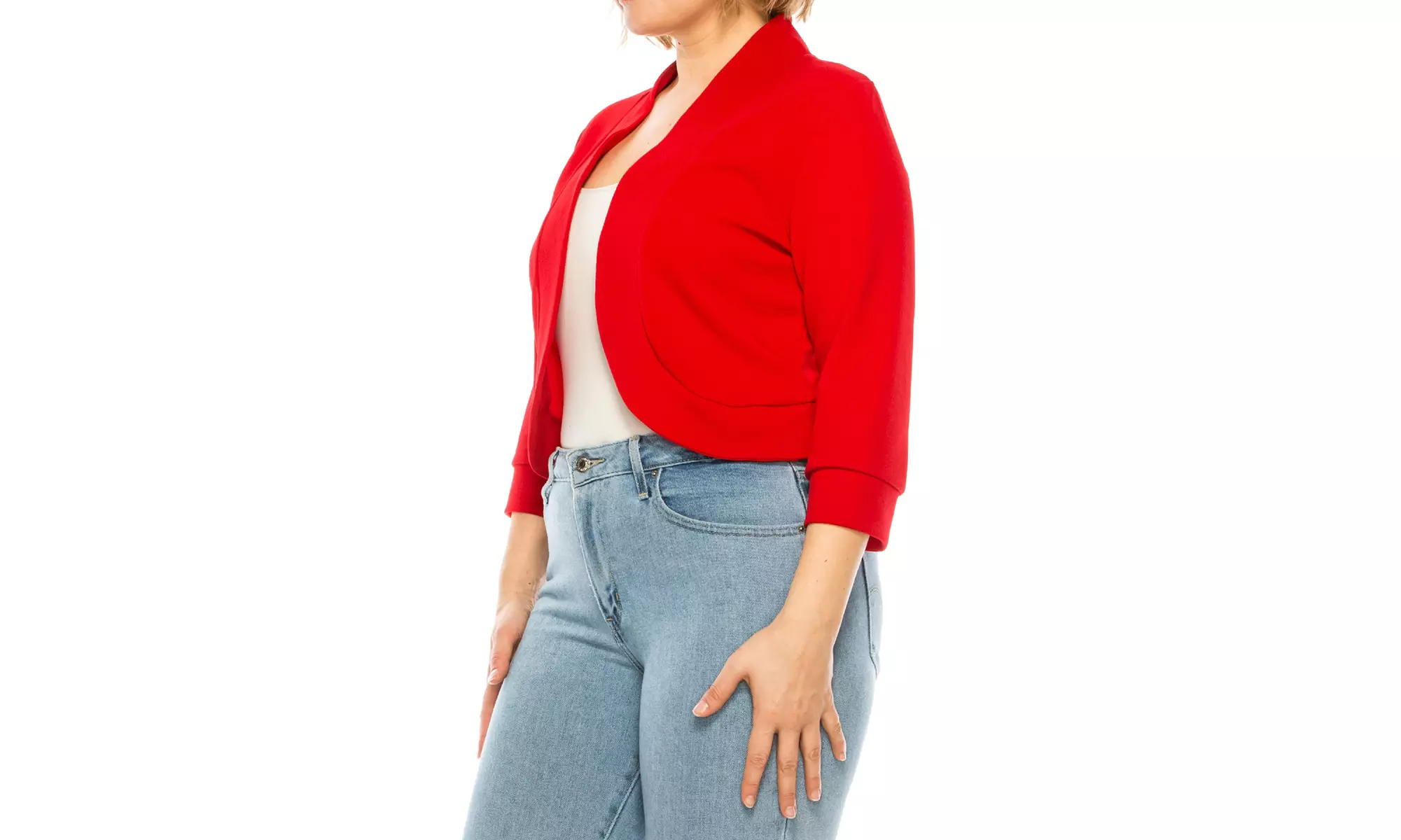Women's Casual Plus Size Blazer Jacket
