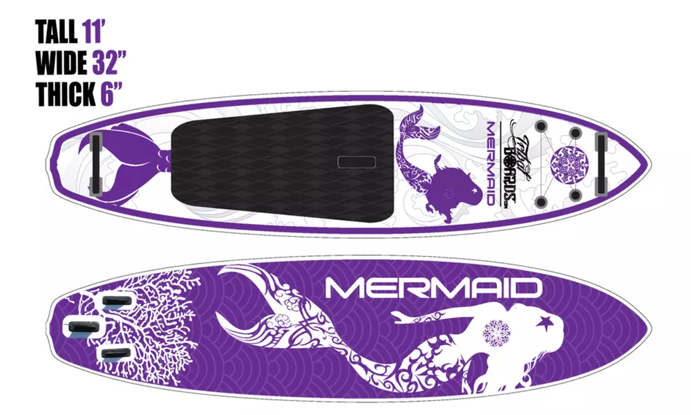 Tribal Brands Mermaid Inflatable Stand-Up Paddleboard - Primary Image