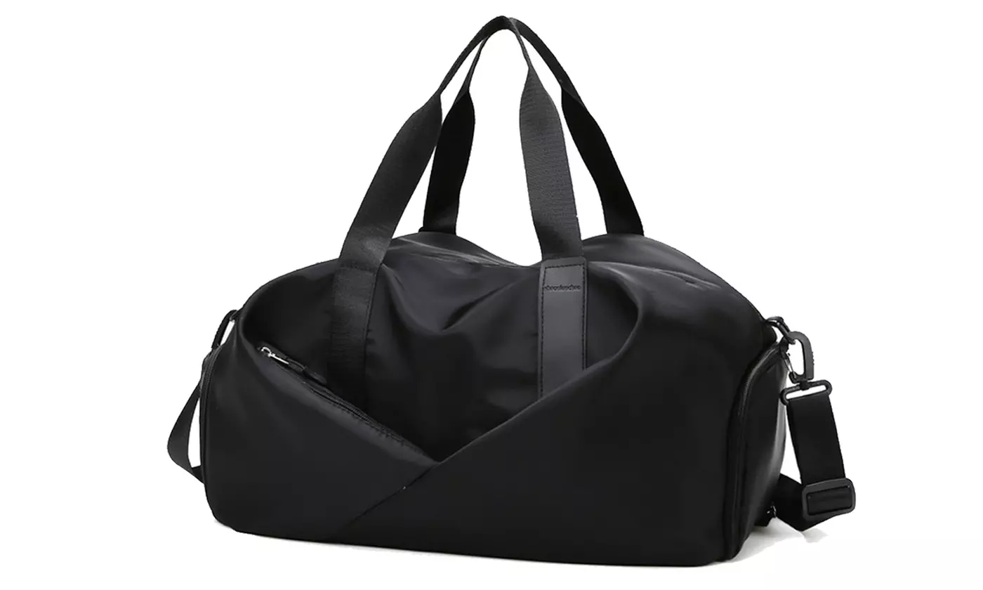 Large Sports Travel Duffel Bag Weekender Overnight Bag with Wet Pocket Gym Tote