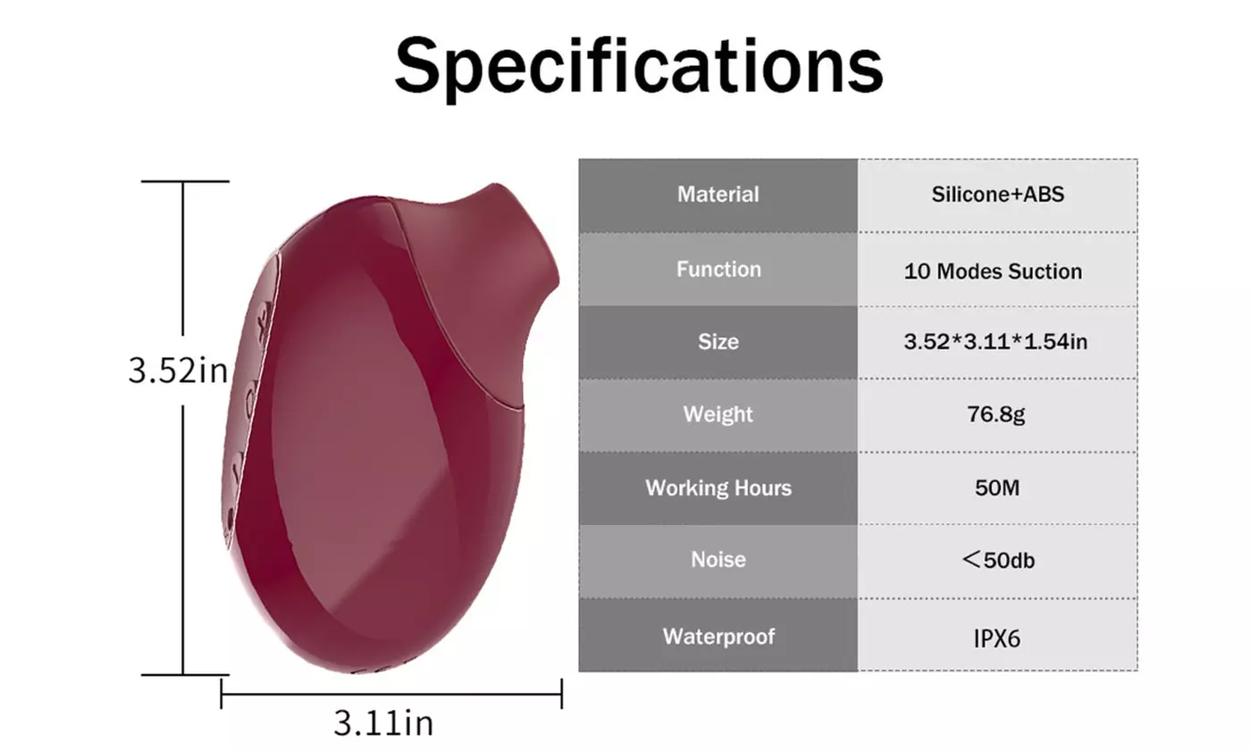 10 Modes G-Spot USB Sucking Dildo Vibrator Clitoris Nipple Play Stimulator