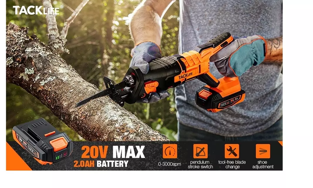TACKLIFE  18V Cordless Reciprocating Saw 20V - Second Medium