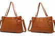 ELLE Leisure Luxe 33L Vegan Leather Weekender Tote Bag - Second Medium