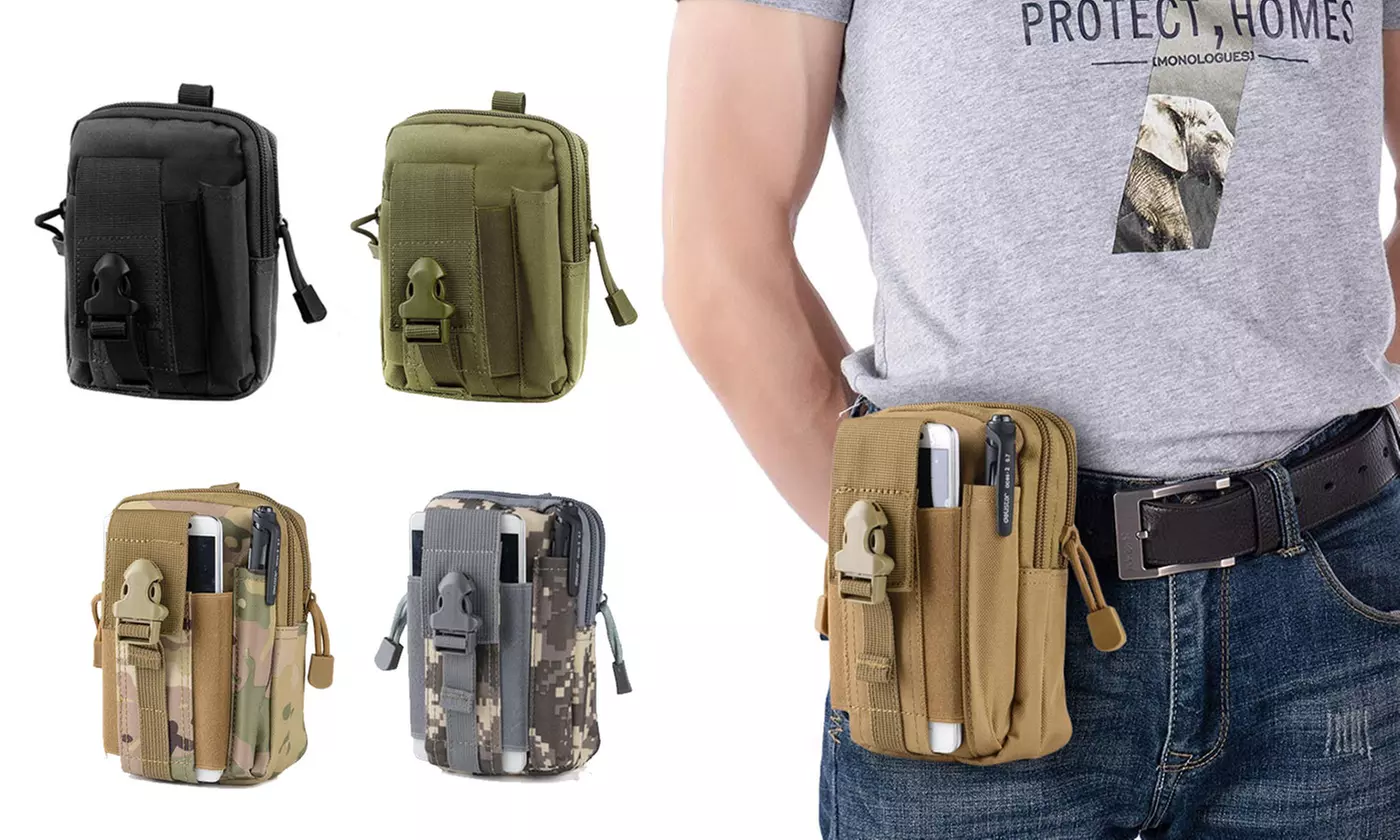 Tactical Pouch Belt Waist Pack Bag Military Waist Phone Pocket