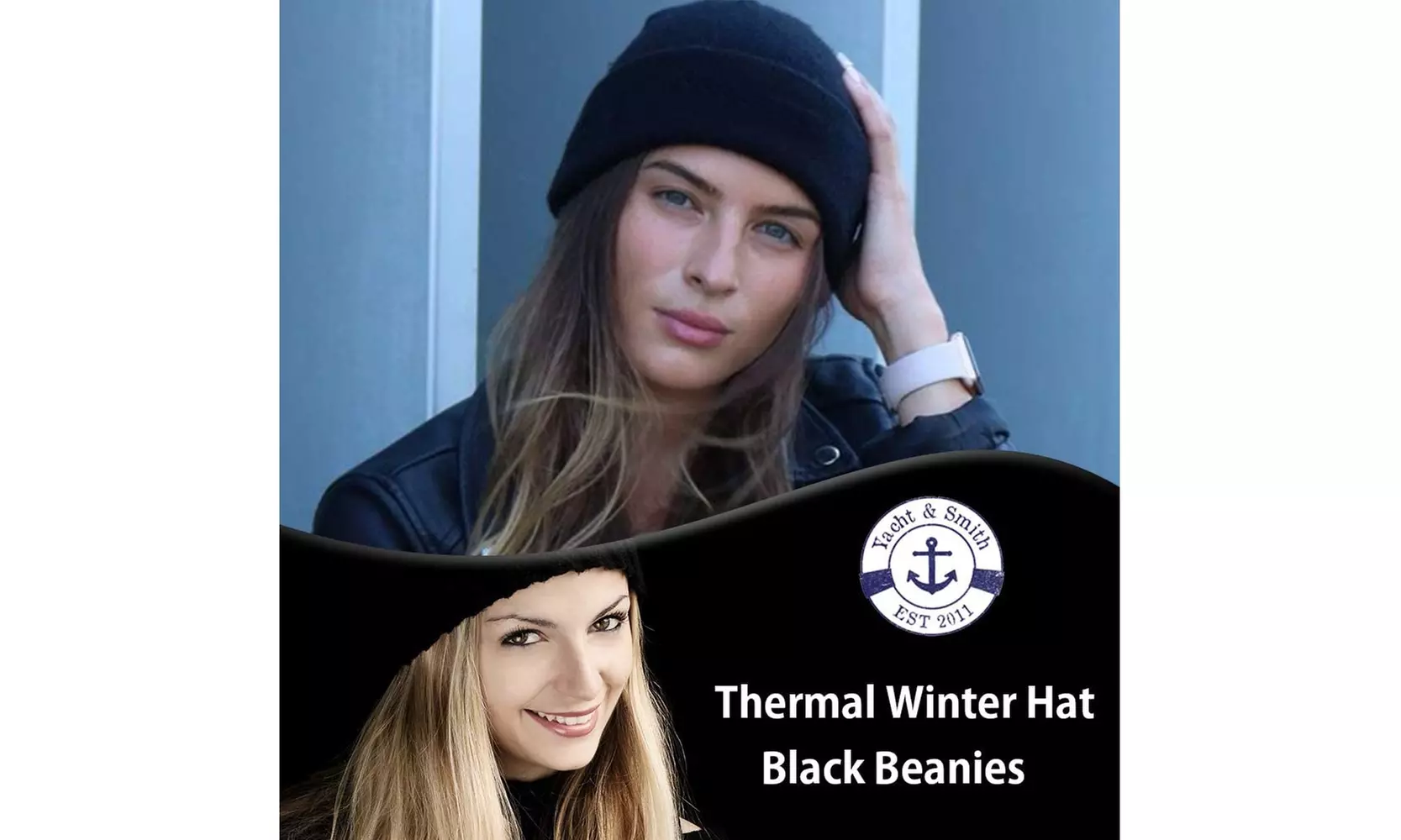 12 Pairs of Yacht & Smith Winter Beanie Hats, Mens Womens