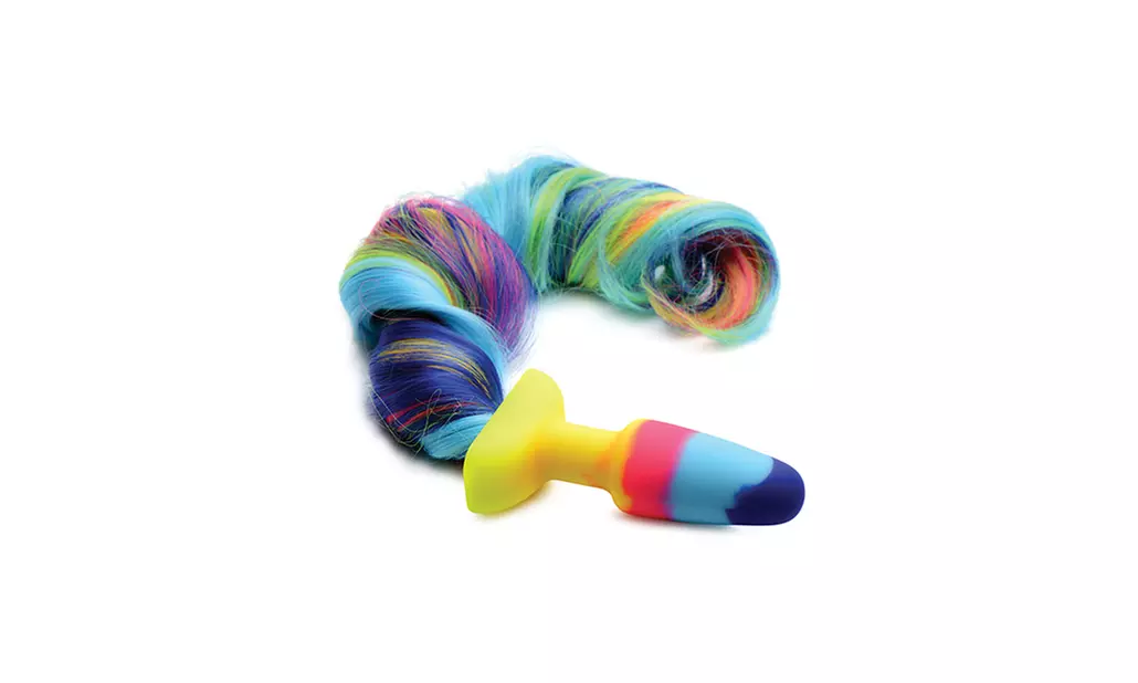 Tailz Rainbow Unicorn Tail Anal Plug - Primary Image