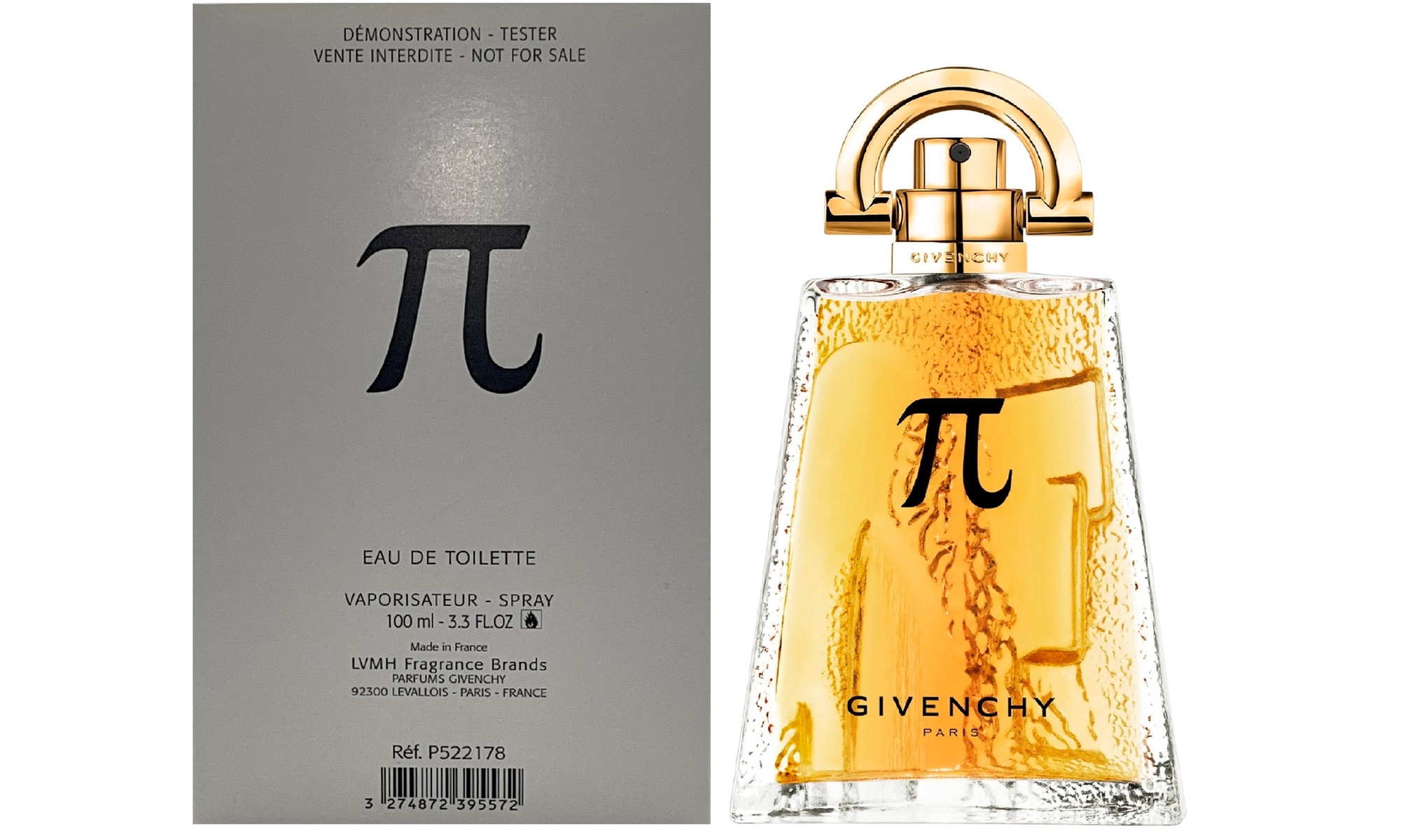 Givenchy PI EDT for Men 3.3 Fl. Oz. (New in Box or Tester)