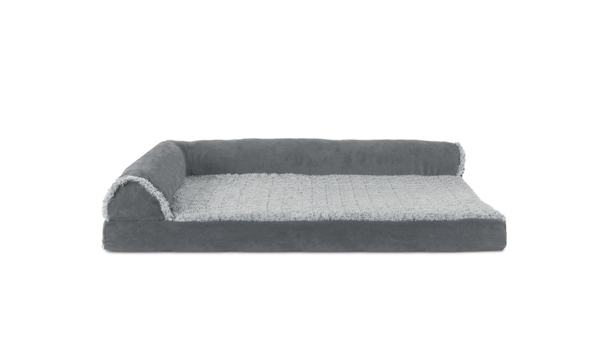 Furhaven Memory-Foam Chaise Lounge Dog Bed with Cooling Gel | Groupon