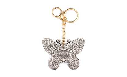 image for Butterfly Rhinestone Keychain