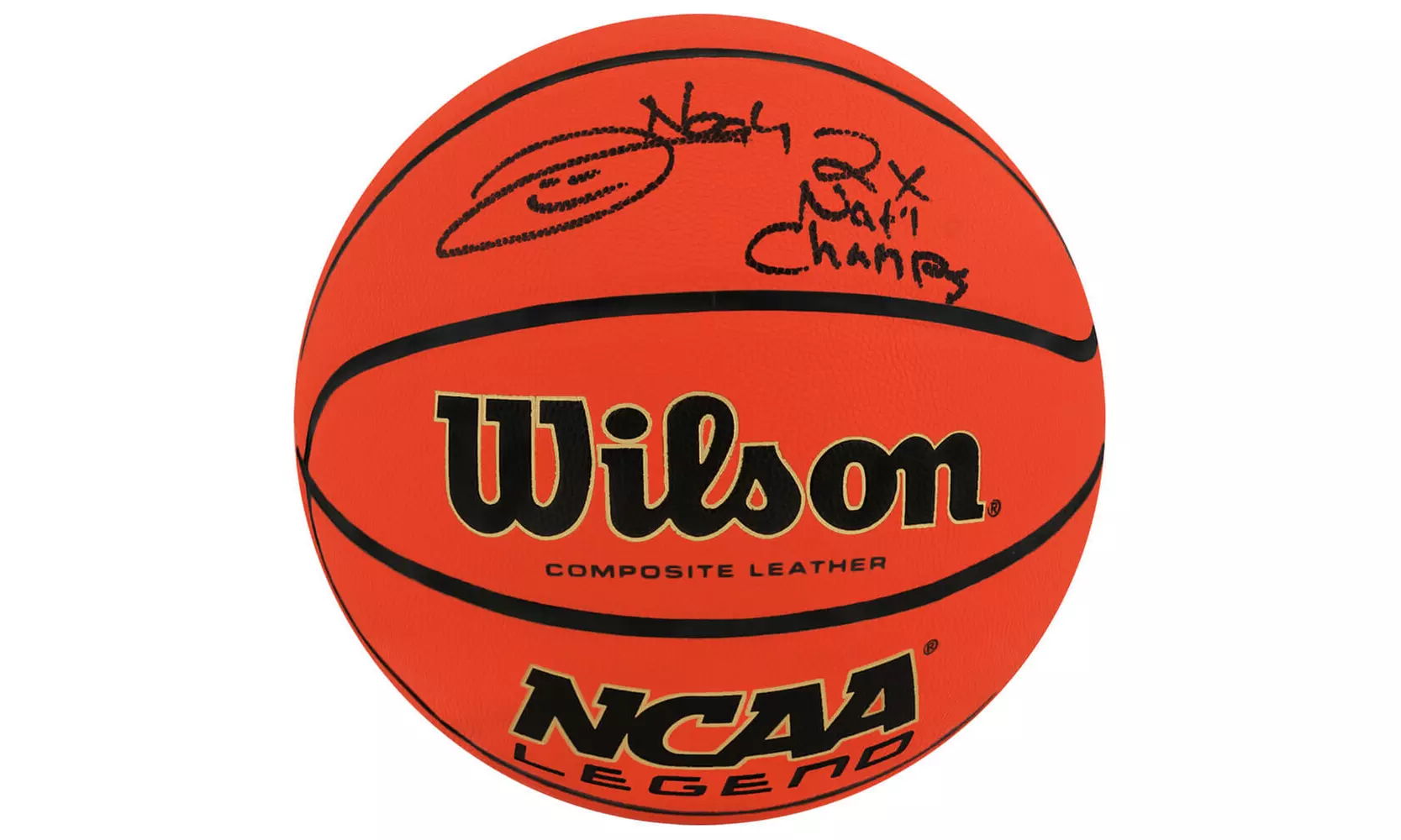 Joakim Noah Signed Wilson NCAA Basketball w/2x Nat'l Champs - Primary Image