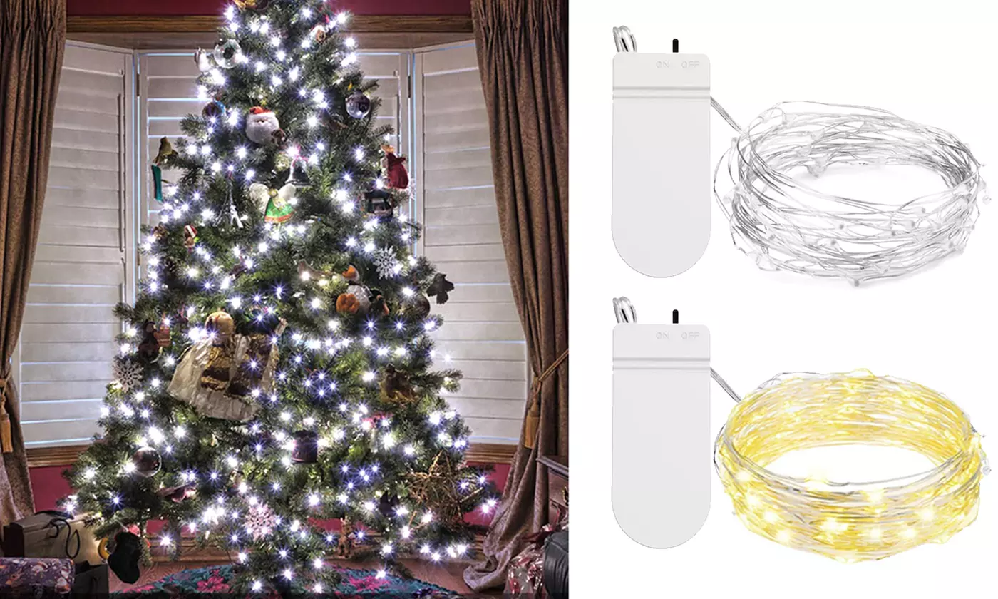 20 Led Copper Wire Fairy String Lights Christmas Party Xmas Decor Lamp - Primary Image