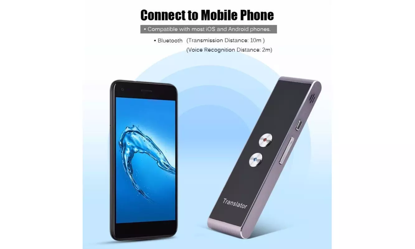 Smart Voice Translator Portable Two-Way Real Time Multi-Language Translation USA - Primary Image