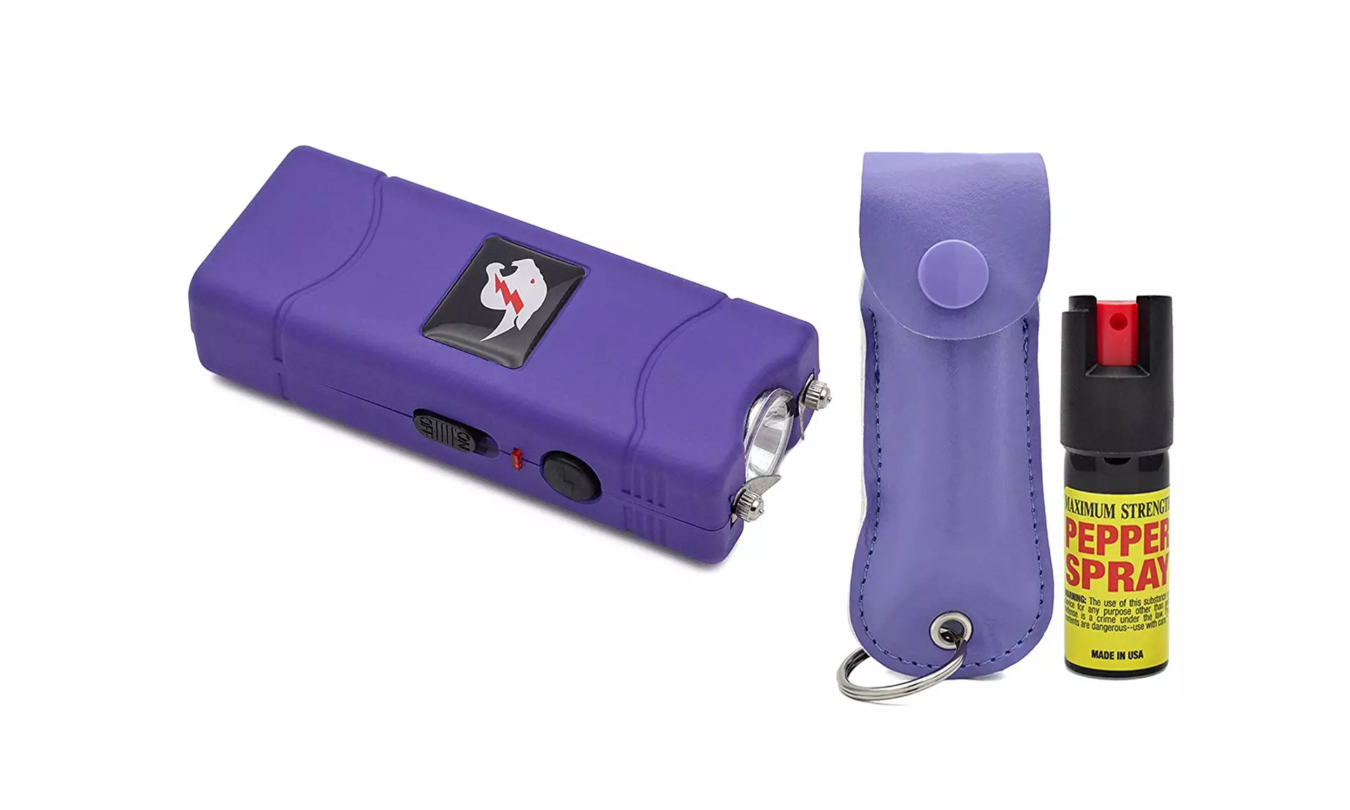 Self Defense Stun Gun and Pepper Spray Combo (Assorted Colors) - Second Medium