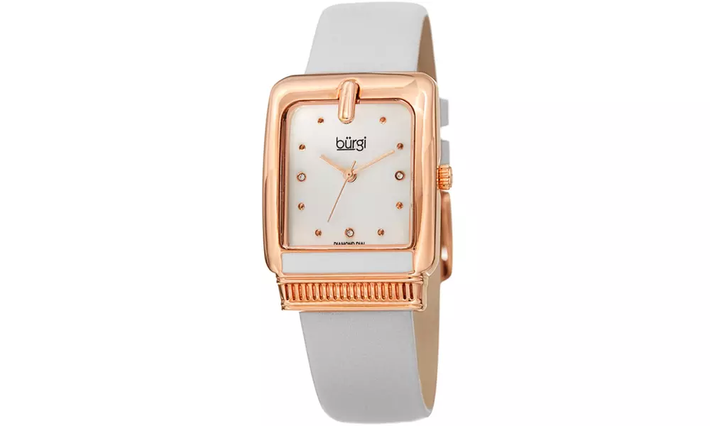 Woman's Burgi Genuine Diamond Watch Collection