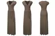 Doublju Women's Surplice V-Neck Maxi Wrap Dress with Plus Size - Image 2