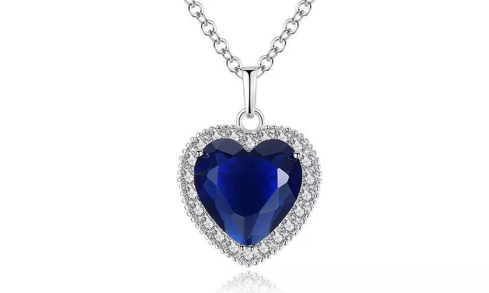 Leo Rosi Heart of Ocean Blue CZ Pendant Necklace - Primary Image