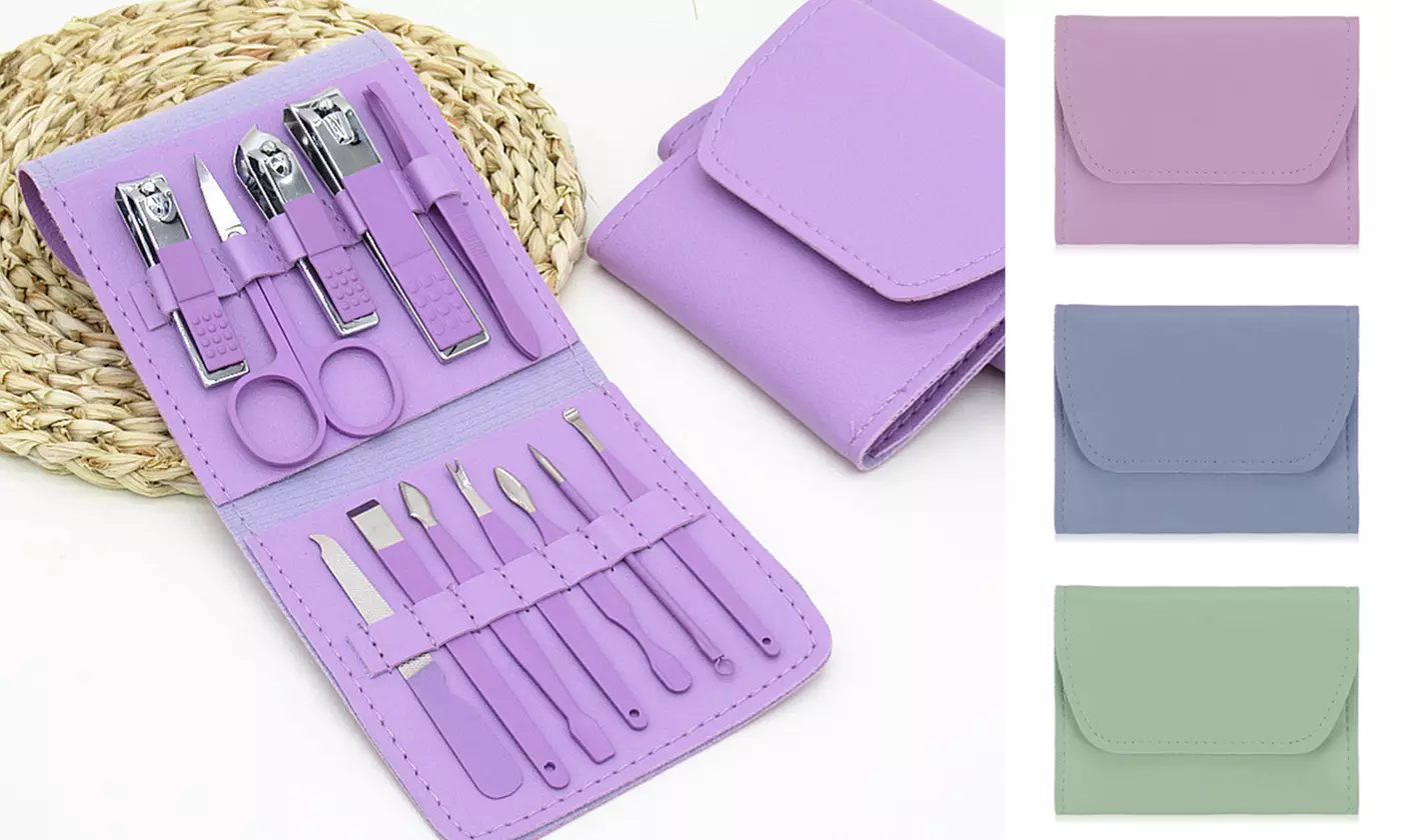 16 pcs Stainless Steel Grooming Kit Manicure Set Professional Nail Clipper Kit - Primary Image