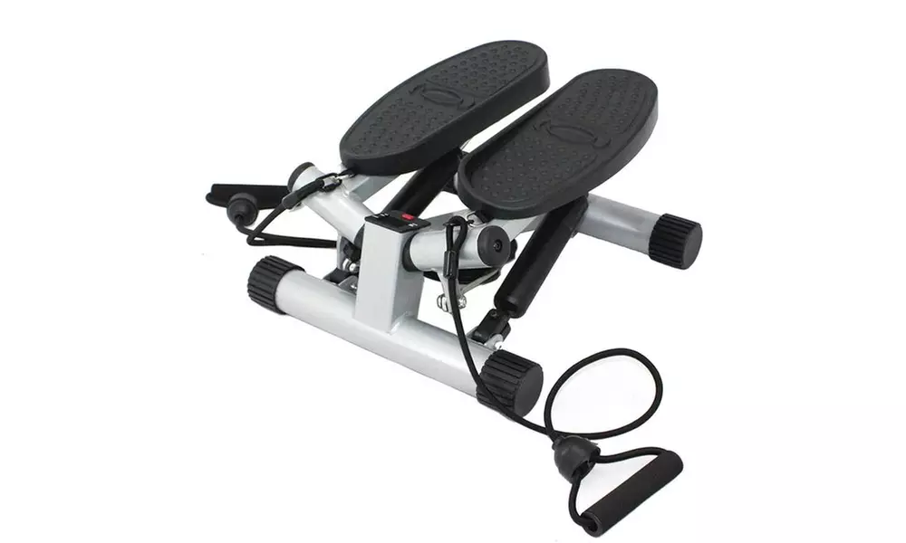 Sunny Health & Fitness Twisting Stair Stepper with Bands - Primary Image