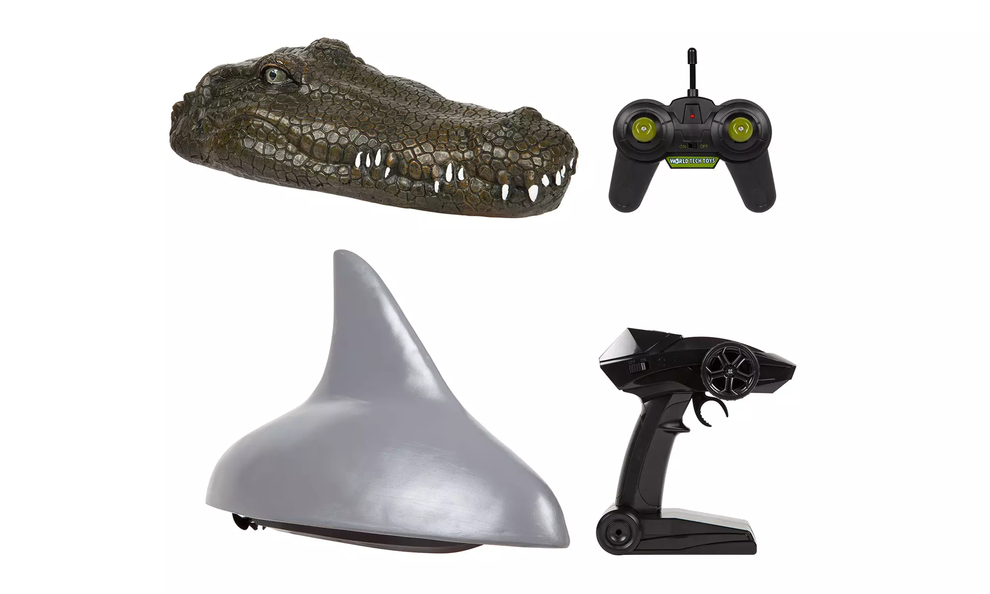 2.4GHz RTR Electric Crocodile Head or Shark Fin RC Speed Boat - Primary Image