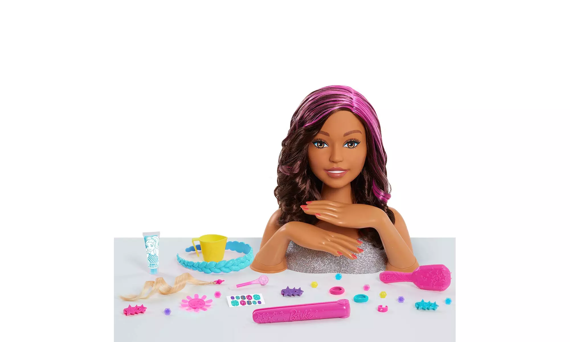 Barbie Deluxe Styling Head, Mc, Brown Mailer - Primary Image