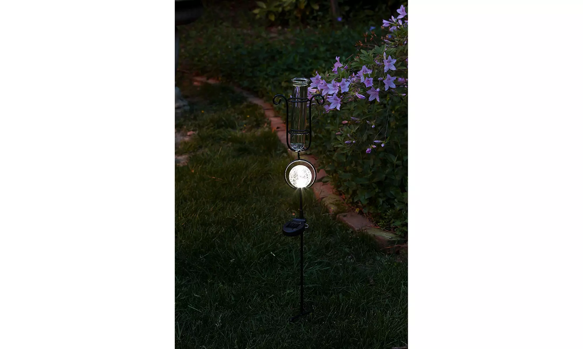 Rain Gauge with Solar Light - Primary Image