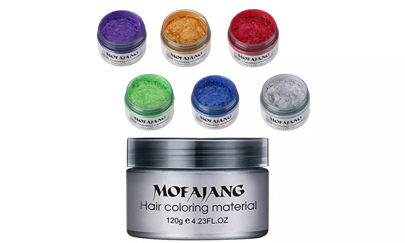 Unisex DIY Hair Color Wax Mud Dye Cream Temporary Modeling 9 Colors Mofajang - Primary Image