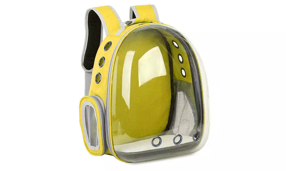 Transparent Capsule Backpack For Pets - Second Medium