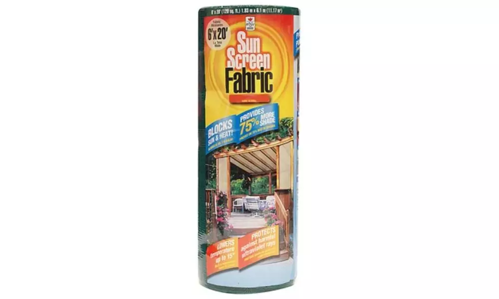 Easy Gardener 75020P 6 x 20 ft. Sun Screen Fabric, Black - Second Medium