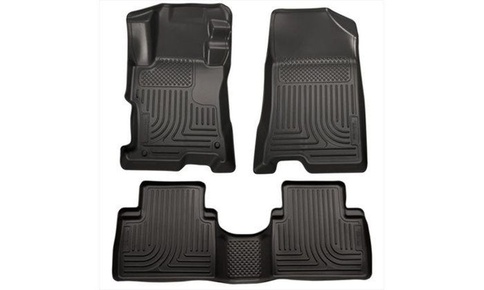 Huskyliner 98401 Rubber Floor Liner Black 2008 2012 Honda