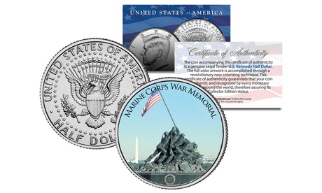 Marine Corps Memorial - Iwo Jima Memorial John F. Kennedy Half Dollar U.S. Coin Various Mint Marks