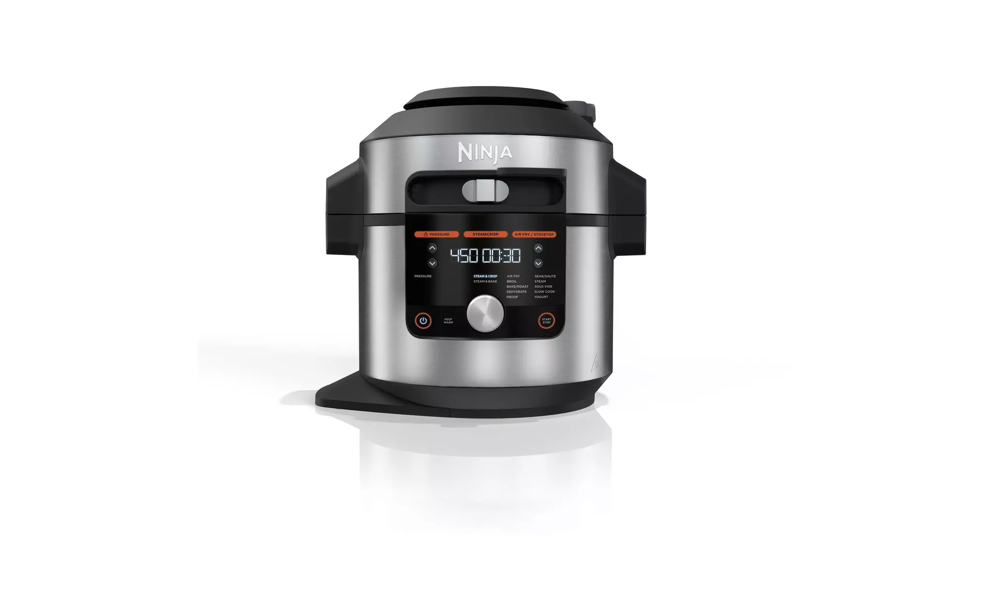 Ninja OL601 Foodi XL 8 Qt. Pressure Cooker Steam Fryer (Stainless Steel)- New - Primary Image