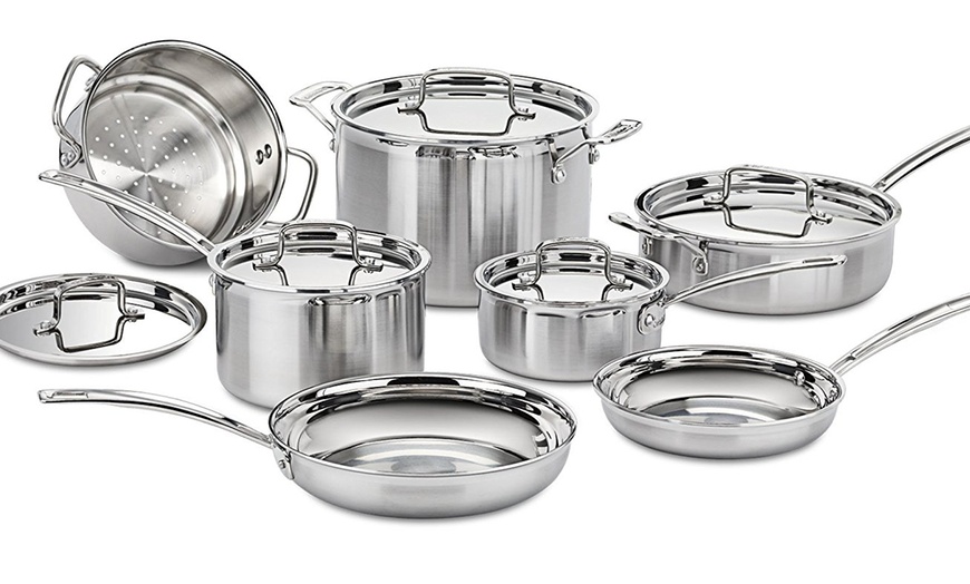 Cuisinart MCP-12N Multiclad Pro Stainless Steel 12-Piece Cookware Set ...