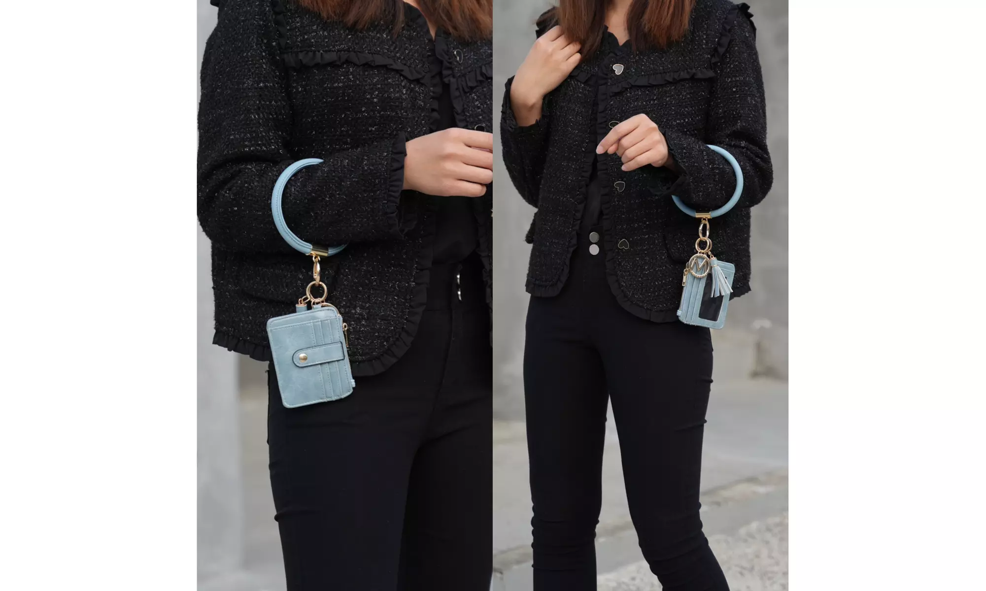 MKF Collection Wristlets Bracelet Keychain and a Credit Card Holder by Mia K - Primary Image