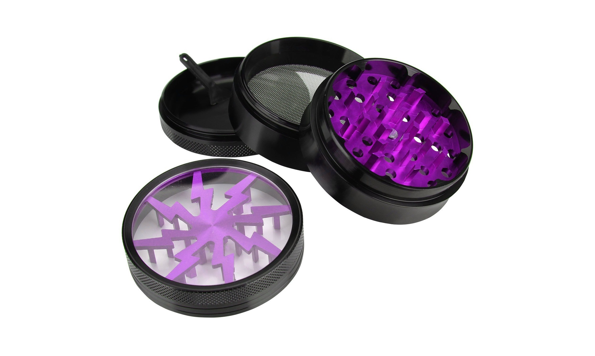 4-Layer Herb Grinders w/ Bonus Container (Small, Medium, Large)