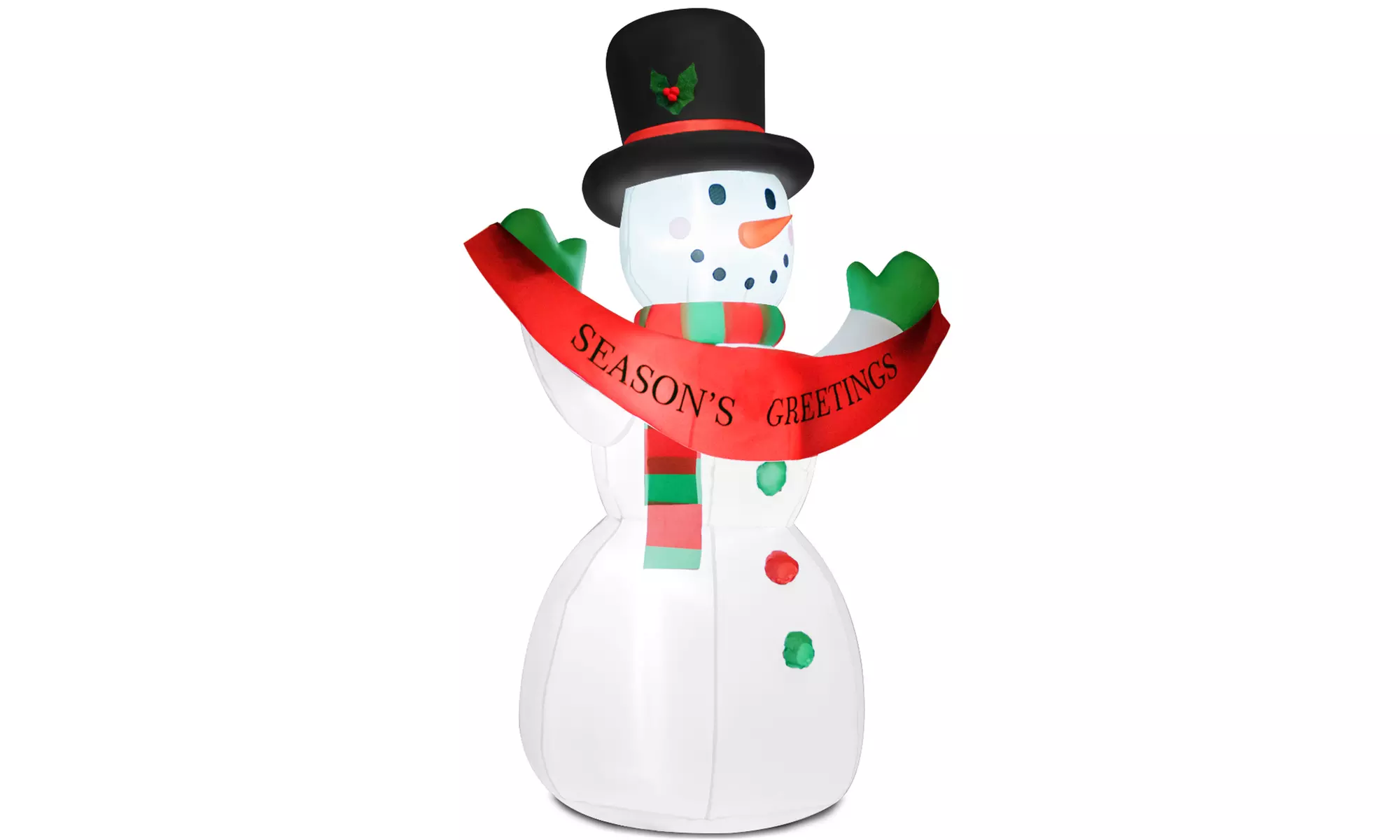Costway Inflatable 6FT LED Christmas Snowman Blow-Up Holiday Party Decorations